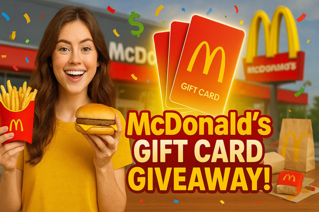 🍟 McDonald’s Gift Card Giveaway – Enter Now to Get Free Meals!